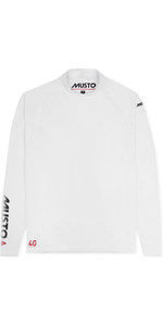 2021 Musto Mens Insignia UV Fast Dry Long Sleeve T-Shirt White SUTS010