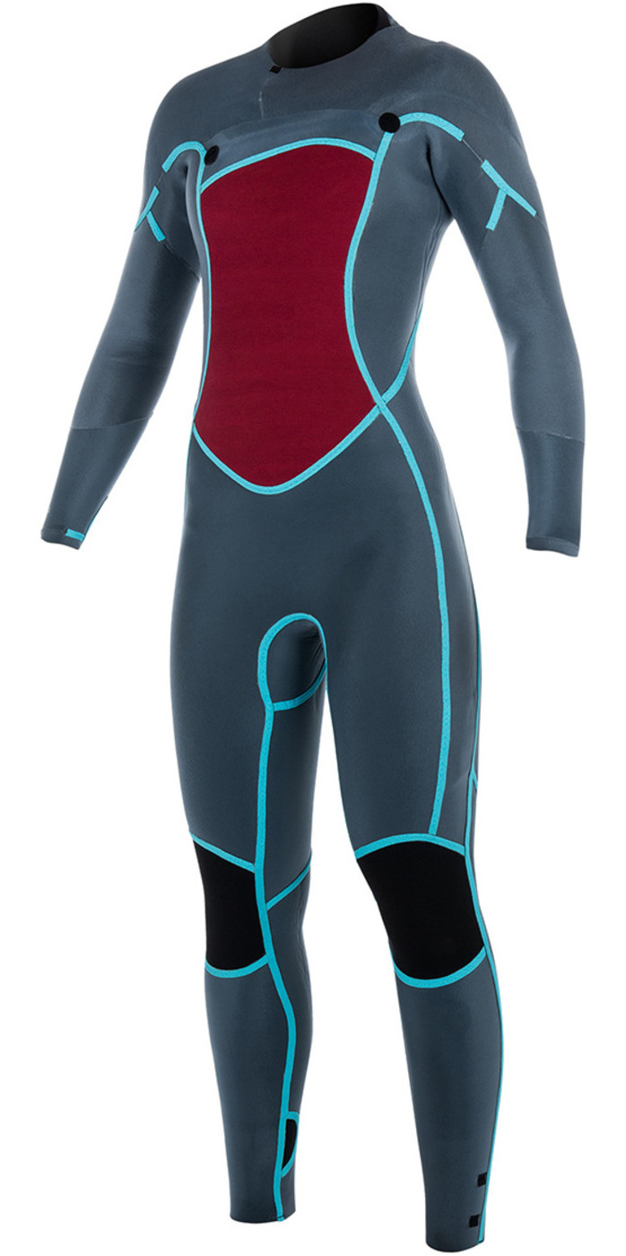 Mystic Diva Womens 5/3mm GBS Chest Zip Wetsuit GREY 180022 Wetsuits