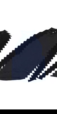 Mystic Mens Myles Sweat Black / Iris 190008