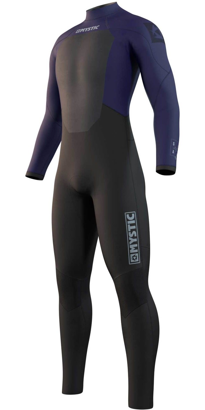 2021 Mystic Mens Star 5/3mm Back Zip Wetsuit 210309 Night Blue