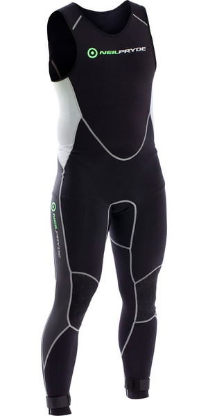 2018 Neil Pryde Elite Firewire 1mm Long John Wetsuit Black / Silver SAB606