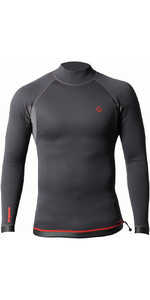 2021 Nookie Mens Ti 1mm Long Sleeve Wetsuit Top NE12 - Black / Red