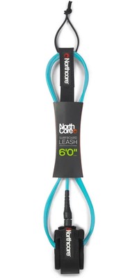 2024 Northcore 6mm Surfboard Leash 6FT NOCO57 - turquoise