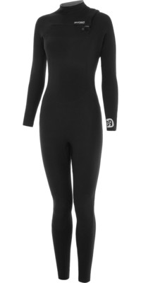2023 Nyord Womens Furno Warmth 4/3mm Chest Zip GBS Wetsuit FWW43001 - Black