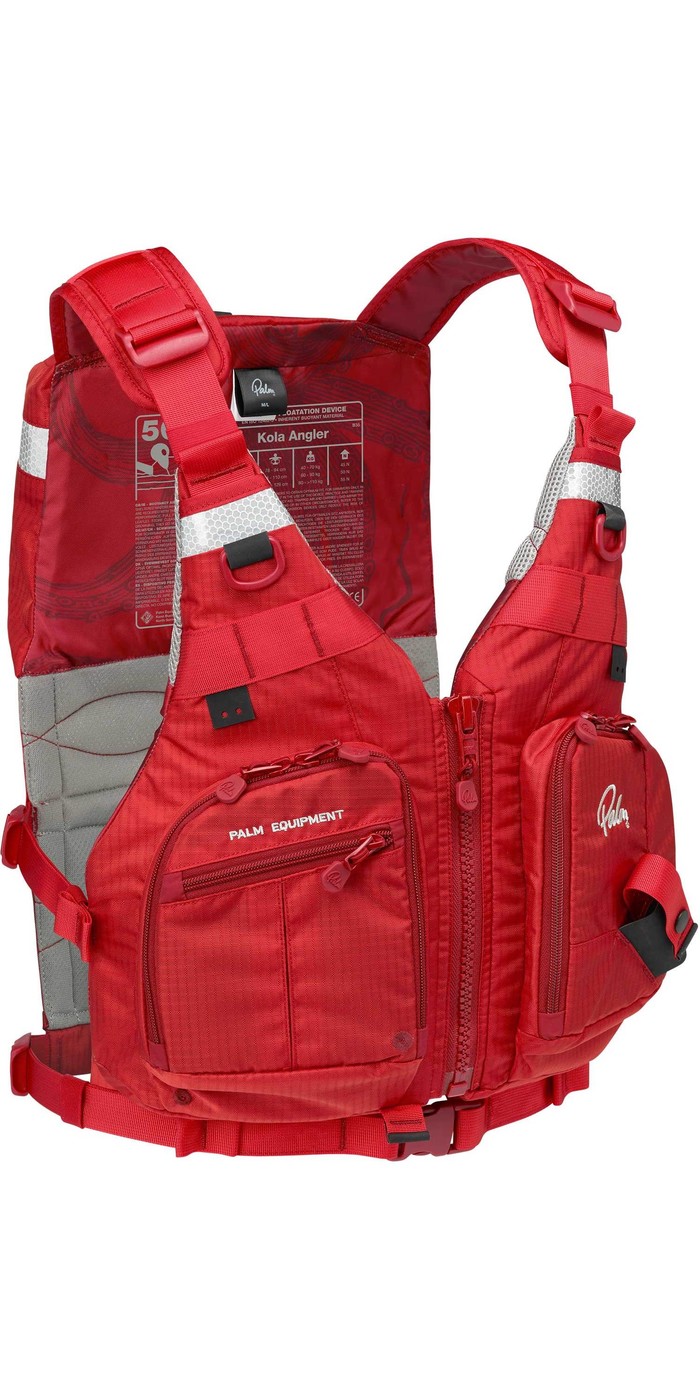 2021 Palm Kola Angler Kayak PFD 12716 Flame Canoe & Kayak