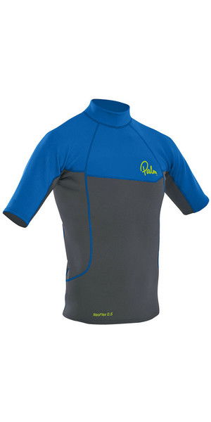 2019 Palm Neo Flex Short Sleeve 0.5mm Thermospan Top Grey / Blue 12184