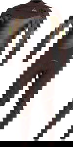 2021 Quiksilver Mens Syncro Plus 4/3mm Chest Zip Wetsuit Velvet Brown / Dark Beech EQYW103082