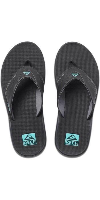 2020 Reef Mens Fanning Flip Flops / Sandals RF002026 - Neon Blue ...