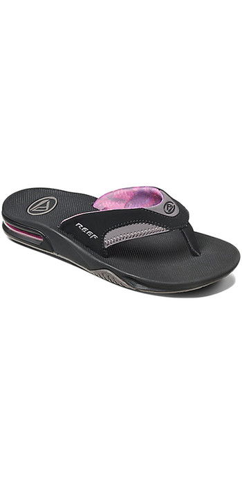 womens reef black flip flops