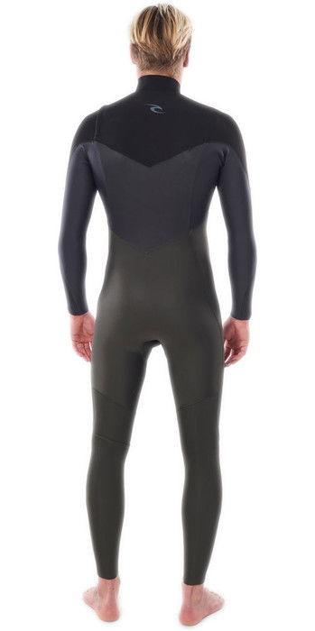 2021 Rip Curl Mens Dawn Patrol Warmth 4/3mm Chest Zip Wetsuit WSM9CM - Dark Green