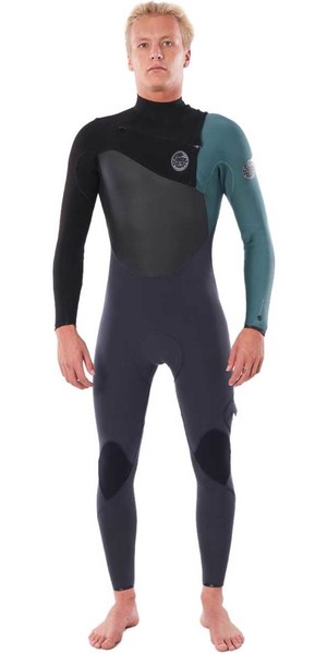 Combinaison De Surf Rip Curl Flashbomb 4/3mm Zip Free - Néoprène E7 Thermodoublé, Séchage Rapide, Pour Homme (Deep Rock) - 6