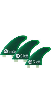 2023 Slice Ultralight Hex Core S5 FCS Compatible Surfboard Fins SLI-02 - Green