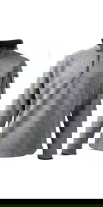 Gill Mens Knit Fleece in Silver 1491