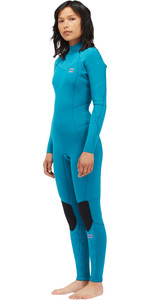 2022 Billabong Womens Synergy 5/4mm Back Zip Wetsuit C45G52 - Blue Lagoon