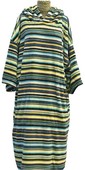 2021 TLS Kids Hooded Change Robe Poncho 120cm - Mexican Stripe