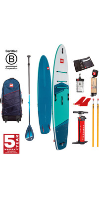 2024 Red Paddle Co 12'0'' Voyager MSL Stand Up Paddle Board, Bag, Pump & Hybrid Tough Paddle Package 001-001-002-0063 - Blue