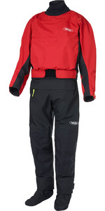 Typhoon Max B Drysuit Dry Suit With Con Zip Inc Underfleece Black Red Semi 