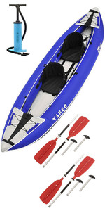 2021 Z-Pro Tango 200 1-2 Man Inflatable Kayak TA200 BLUE + 2 FREE PADDLES + PUMP