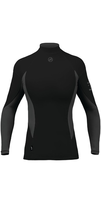 black spandex long sleeve shirt