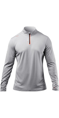 2023 Zhik Mens ZhikDry UV Long Sleeve Polo ATP0080 - Grey