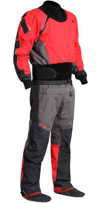 2023 Nookie Charger Kayak Drysuit Charcoal Grey Red DR10