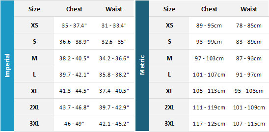 Jobe 4-Buckle Impact Vest 19 Mens Size Chart