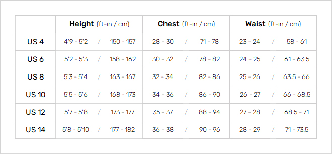 Ripcurl Womens Wetsuits 19 0 Size Chart