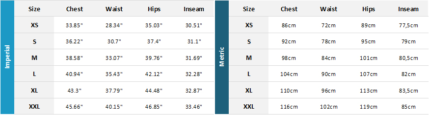 Sail Racing Mens Garments 21 Mens Size Chart