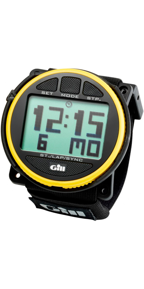 2018 Gill Regatta Race Timer Watch Yellow Black Buttons W014 W014 Sailing Timers Watches